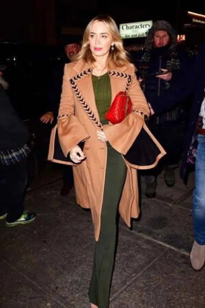 Emily_Blunt_Brown_Braided_Trench_Coat