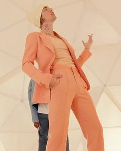 Justin Bieber Peaches Suit