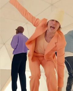 Justin Bieber Peaches Suit