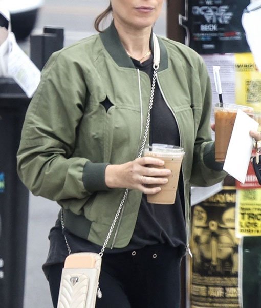 Kate_Mara_Green_Cotton_Jacket_2