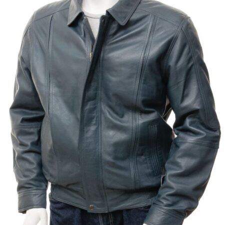 Mens_Blue_Leather_Moto_Jacket