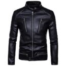 Mens_Padded_Slim_Fit_Biker_Leather_Jacket