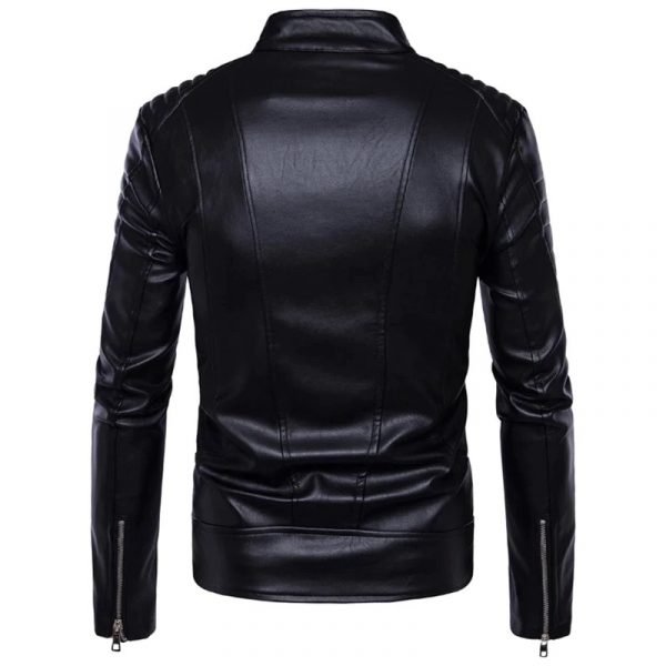 Mens_Padded_Slim_Fit_Biker_Leather_Jacket_3