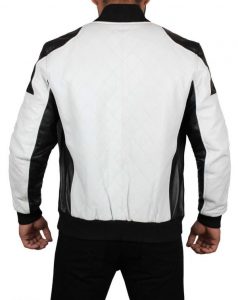 Ohio Black and White Biker Jacket