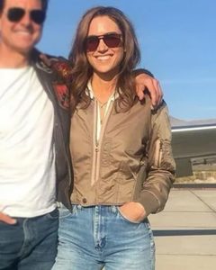 Top Gun Maverick Penny Benjamin Brown Jacket