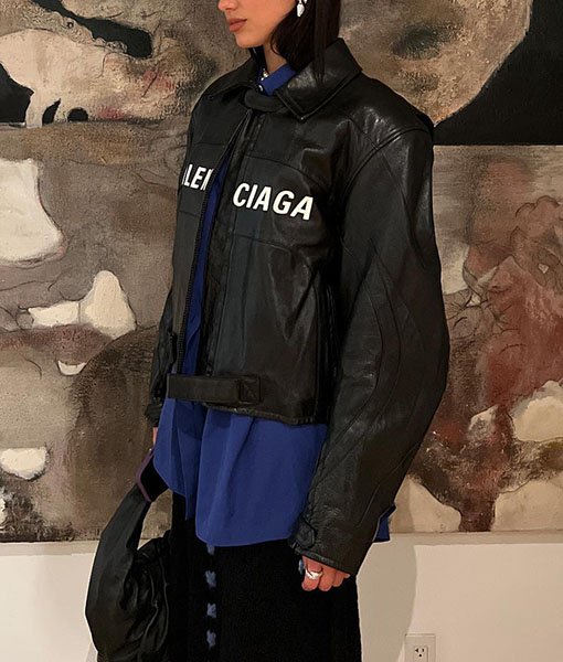 Dua_Lipa_Balenciaga_Leather_Jacket_2