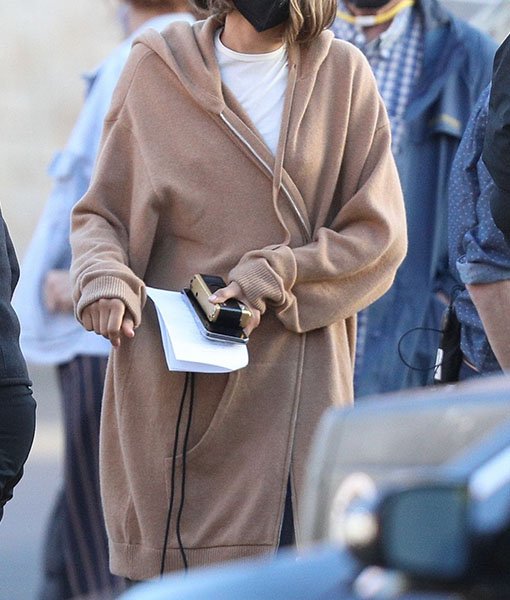 Zendaya_Brown_Fleece_Jacket