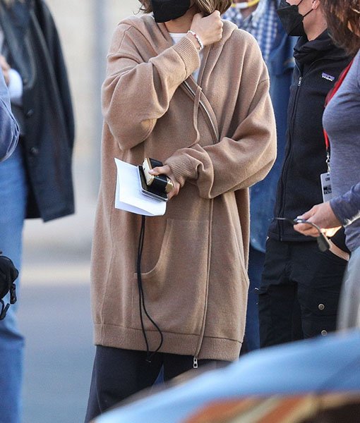 Zendaya_Brown_Fleece_Jacket_1