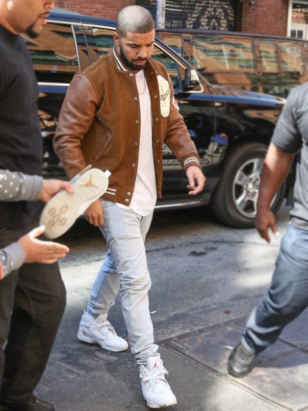 Drake-Brown-Suede-Leather-Varsity-Style-Letterman-Jacket-2022
