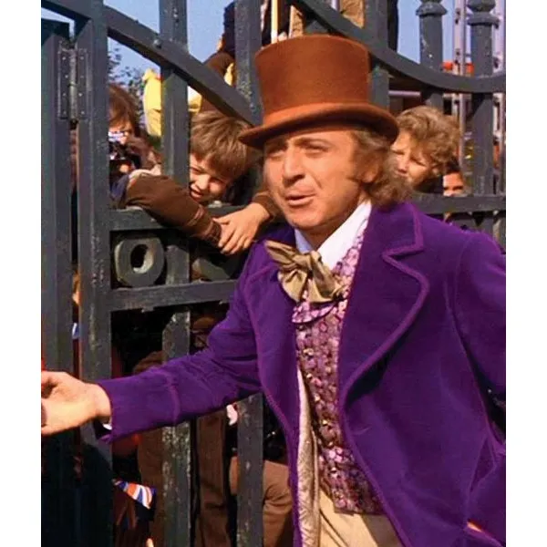 Willy Wonka Purple Jacket Coat