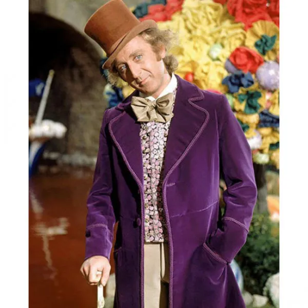 Willy Wonka Purple Jacket Coat