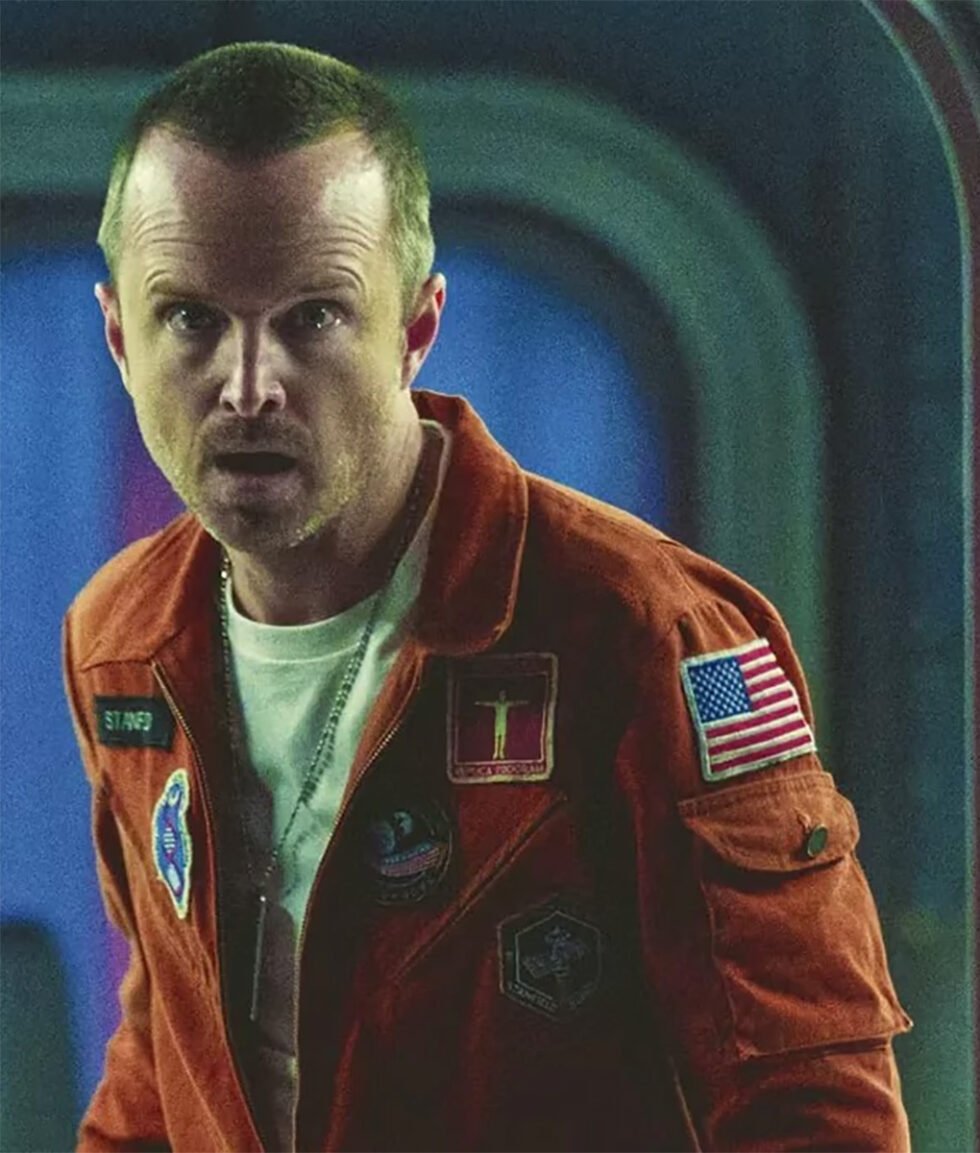 Black-Mirror-Aaron-Paul-Orange-Flight-Jumpsuit-2