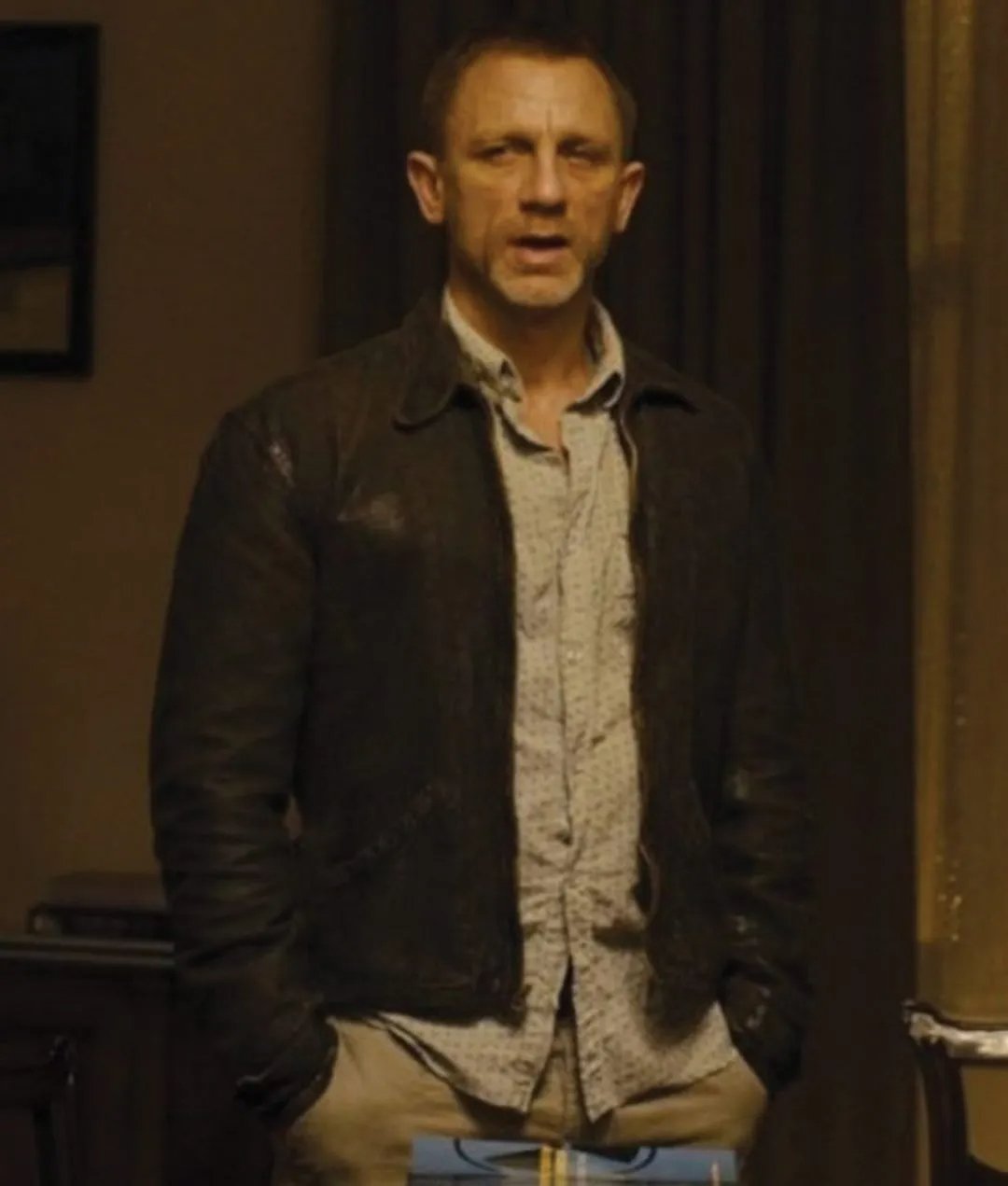 Skyfall James Bond Brown Leather Jacket - Image 4