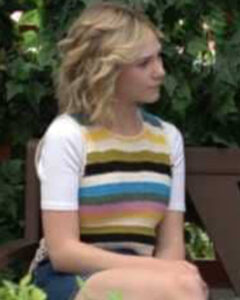 The Young And The Restless 2023 Lily Brooks O’Briant Striped Crochet Top