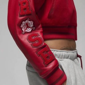 Teyana Red Varsity Jacket