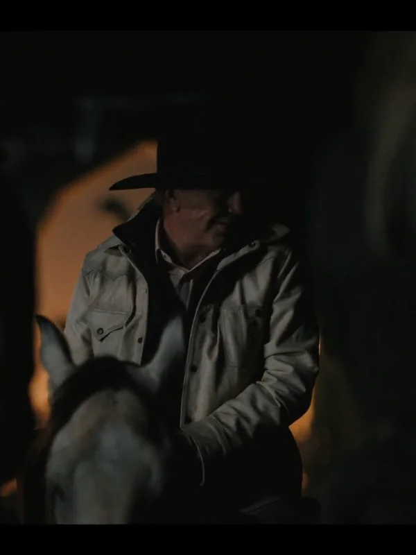Yellowstone-Season-05-Kevin-Costner-White-Cotton-Jacket