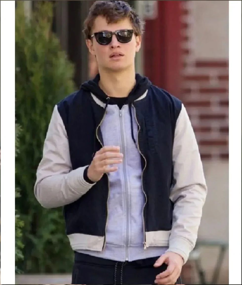 Ansel Elgort Baby Driver Bomber Jacket