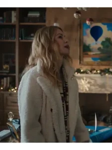 Best. Christmas. Ever! 2023 Heather Graham White Sherpa Coat