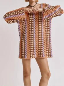 Taylor Swift Crochet Mini Dress