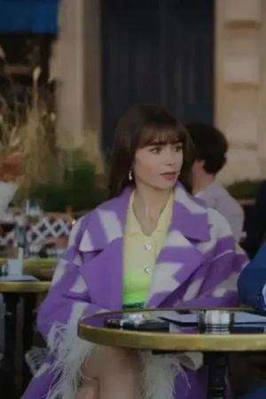 Emily in Paris Season 3 Emily Purple Coat