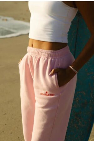 Pink Palm Puff Trousers