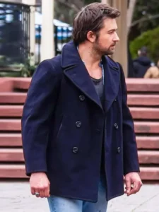 Brandon Sklenar It Ends With Us Blue Coat