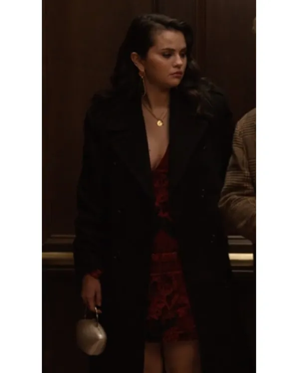 Only Murders In The Building S03 Selena Gomez Black Coat