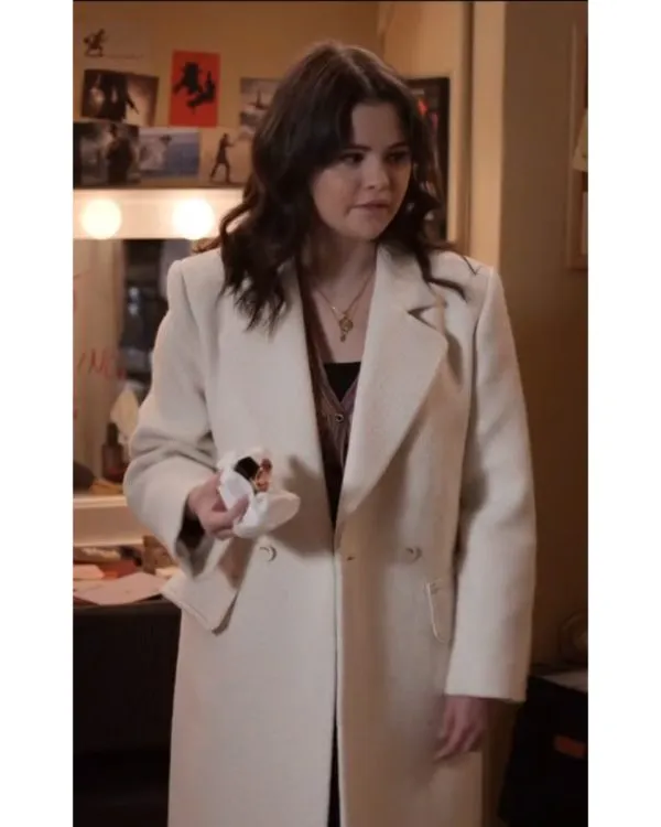 Only Murders In The Building S03 Selena Gomez White Coat - Image 3