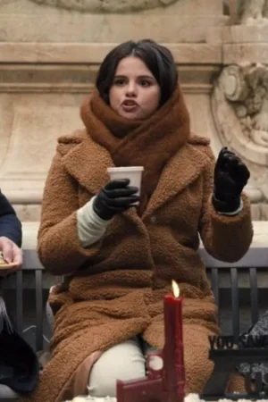 Only Murders in the Building S02 Mabel Mora Brown Fur Coat