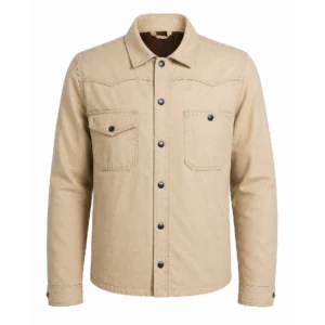 Yellowstone S05 John Dutton Cream White Jacket