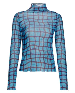 Only Murders in the Building S04 Selena Gomez Plaid Combo Top