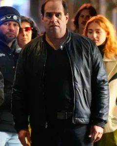 The Penguin Colin Farrell Black Leather Jacket
