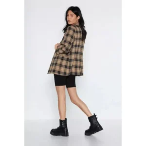 Murder In A Small Town Cassandra Lee Plaid Blazer