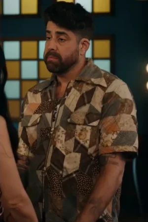 The Equalizer Harry Keshegian Patchwork Print Shirt