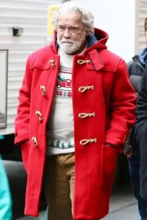 The Man With The Bag Arnold Schwarzenegger Red Coat