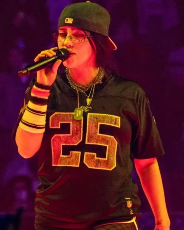 Billie Eilish Hit Me Hard And Soft Tour Black 25 Jersey - Image 2