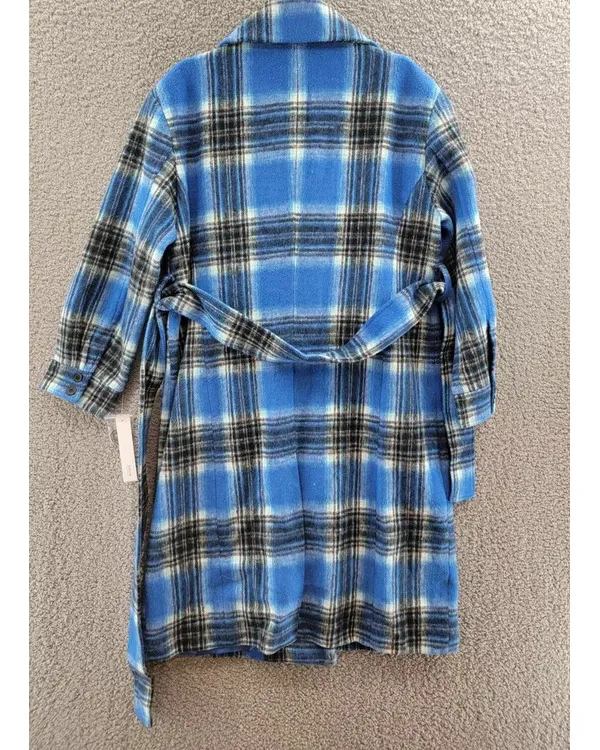 Elsbeth Carrie Preston Blue Plaid Coat