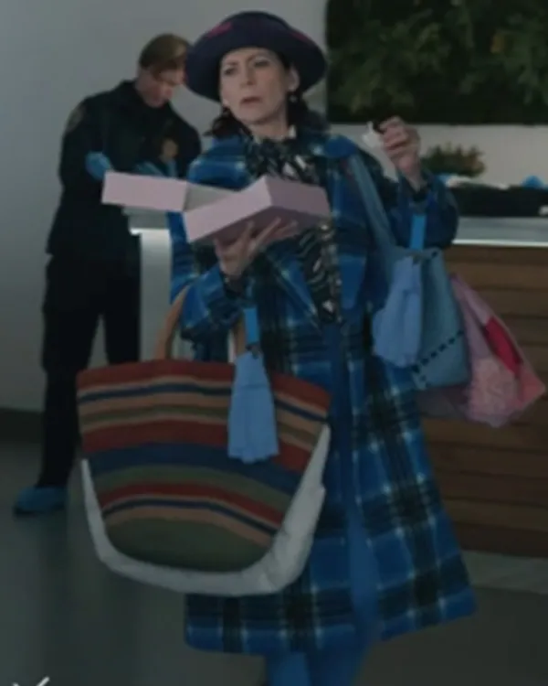 Elsbeth Carrie Preston Blue Plaid Coat