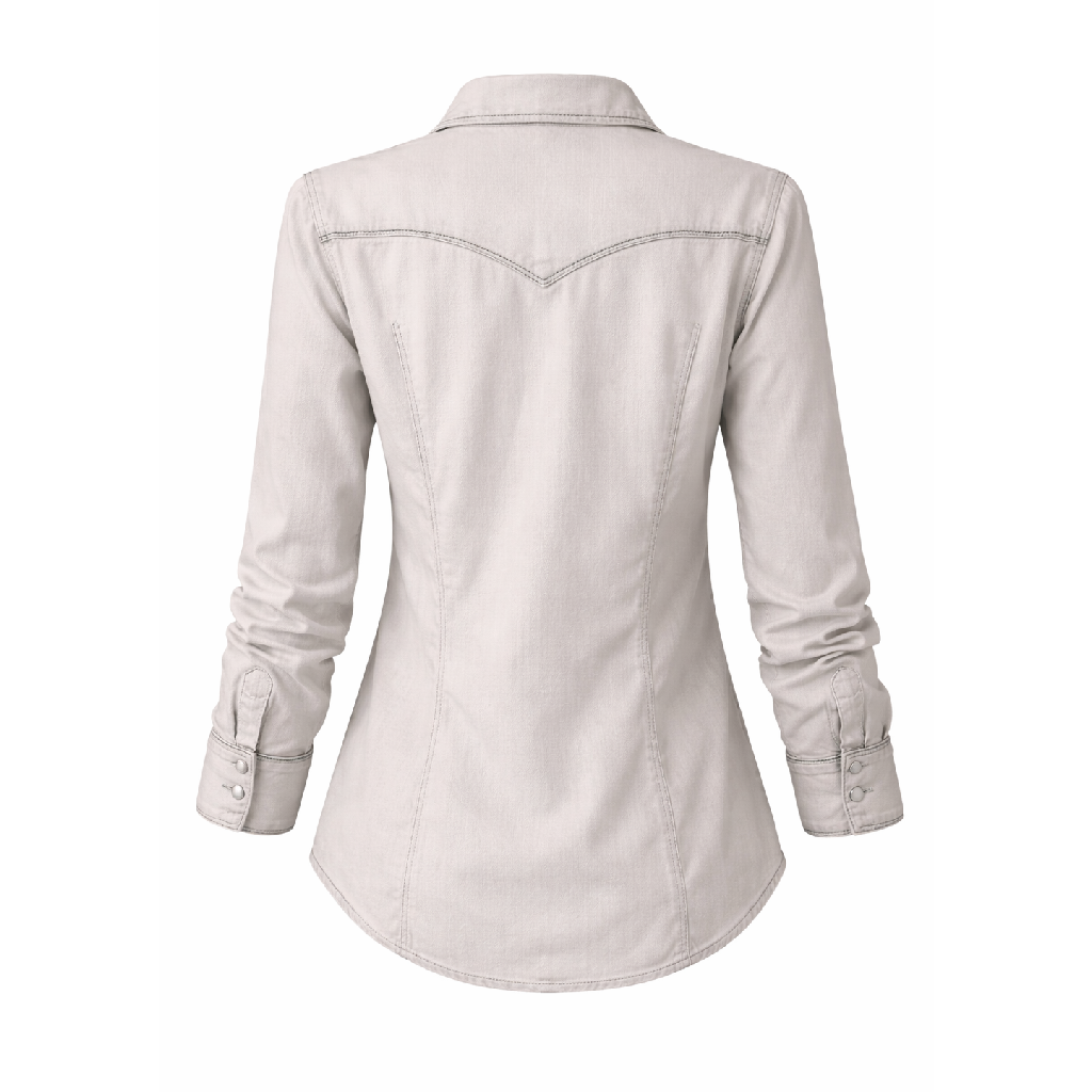 Yellowstone Monica Dutton White Denim Shirt