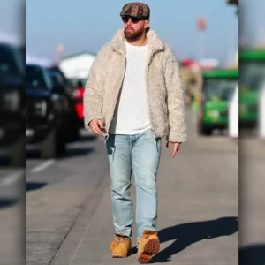 Travis Kelce MARNI Oat Shaggy Jacket