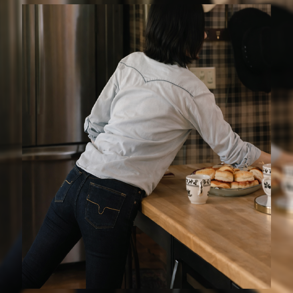 Yellowstone Monica Dutton White Denim Shirt