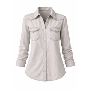 Yellowstone Monica Dutton White Denim Shirt