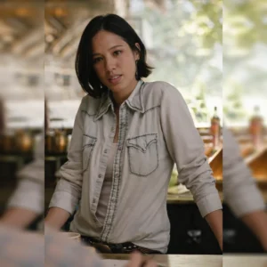 Yellowstone Monica Dutton White Denim Shirt