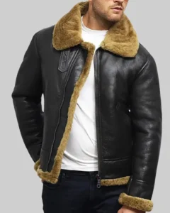Kraven The Hunter Aaron Taylor Shearling Jacket