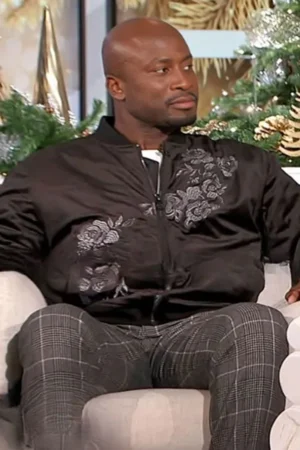 The Talk Akbar Embroidered Bomber Jacket