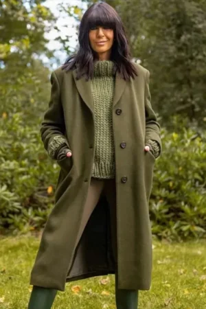 The Traitors UK 2024 Claudia Winkleman Green Coat
