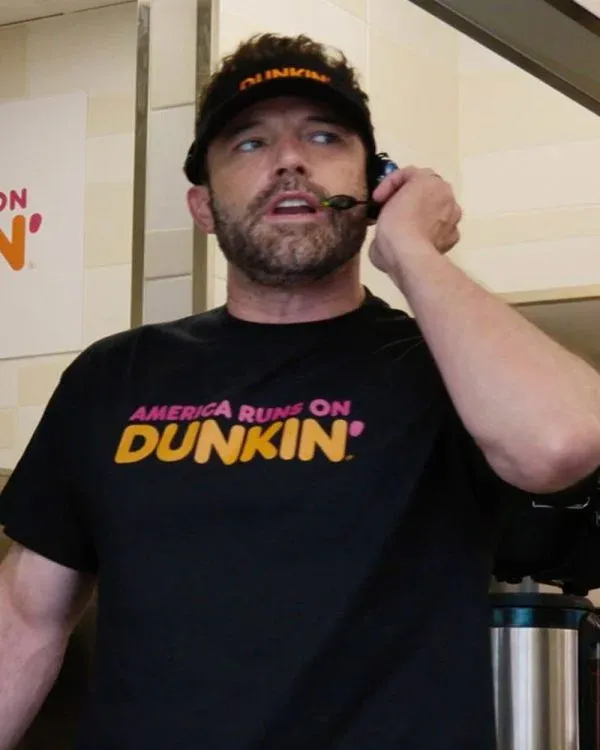 Ben Affleck Super Bowl 2025 Dunkin T-Shirt