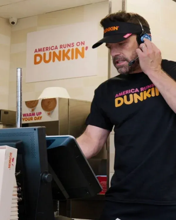 Ben Affleck Super Bowl 2025 Dunkin T-Shirt