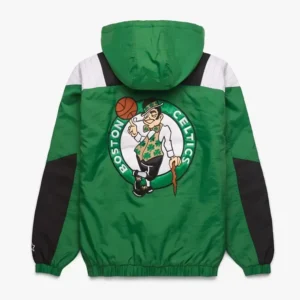 Boston Celtics Pullover Half-Zip Jacket
