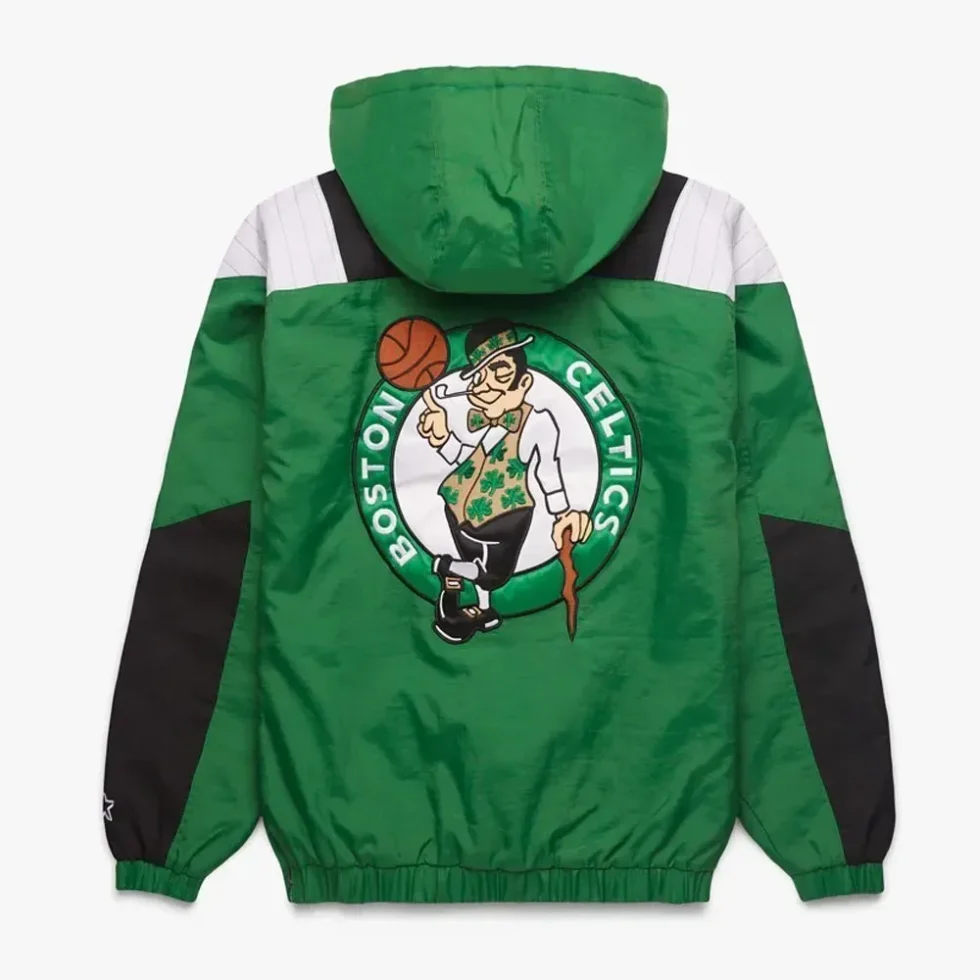 Boston Celtics Pullover Half-Zip Jacket